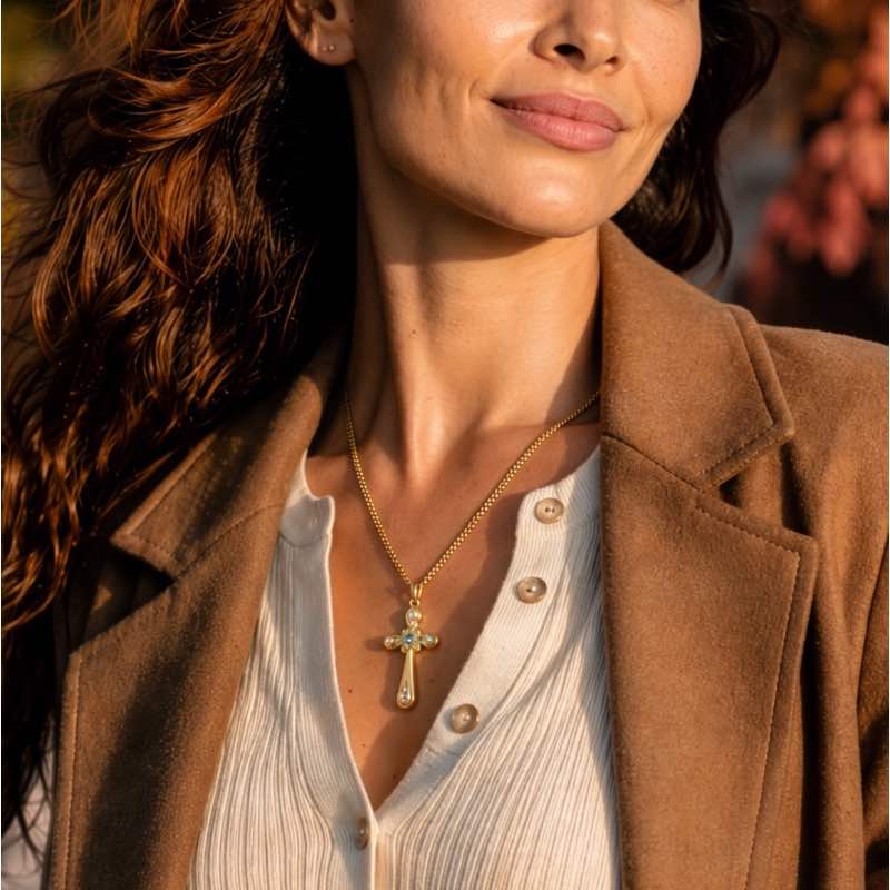 Guiding Light Cross Necklace