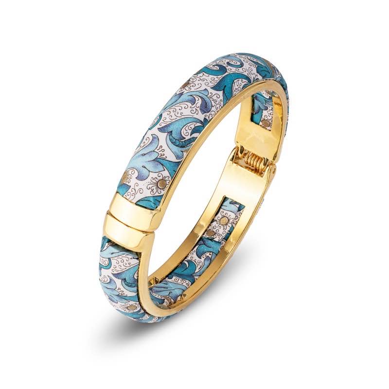 Florentina Fiori Bangle (Brilliant Blue)