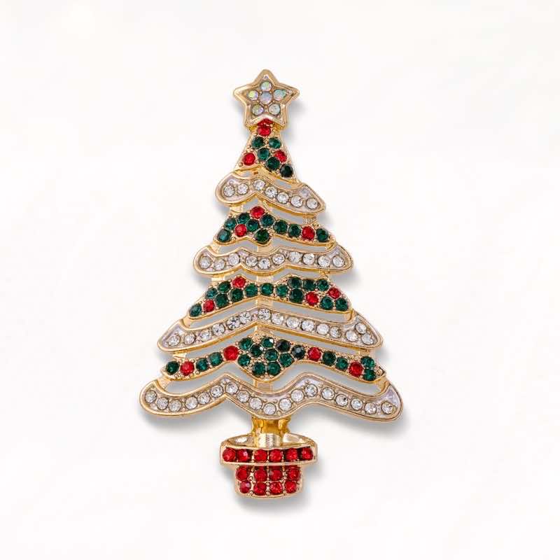Merry & Bright Brooch (Christmas Tree)