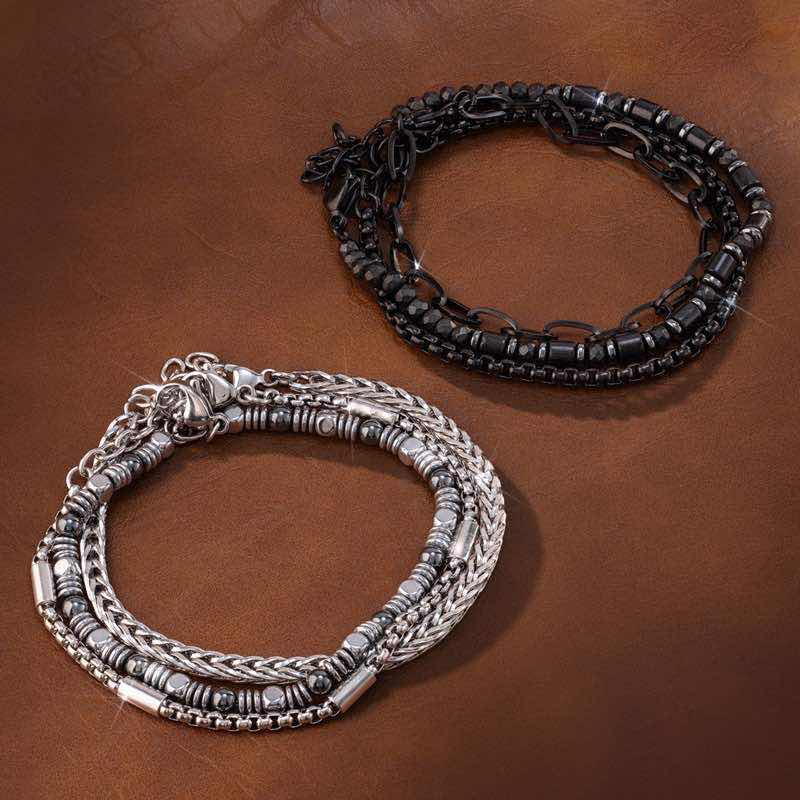 Midnight Milano Bracelet Trio