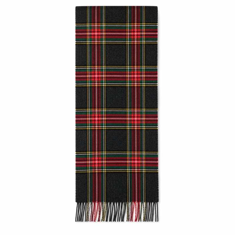Men's Cashmere Scarf (Red Plaid)