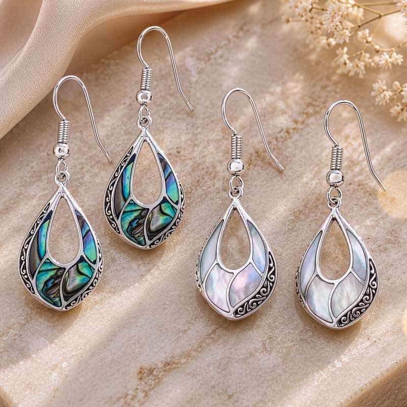 Bali Sea Light Earrings (Set of Both)