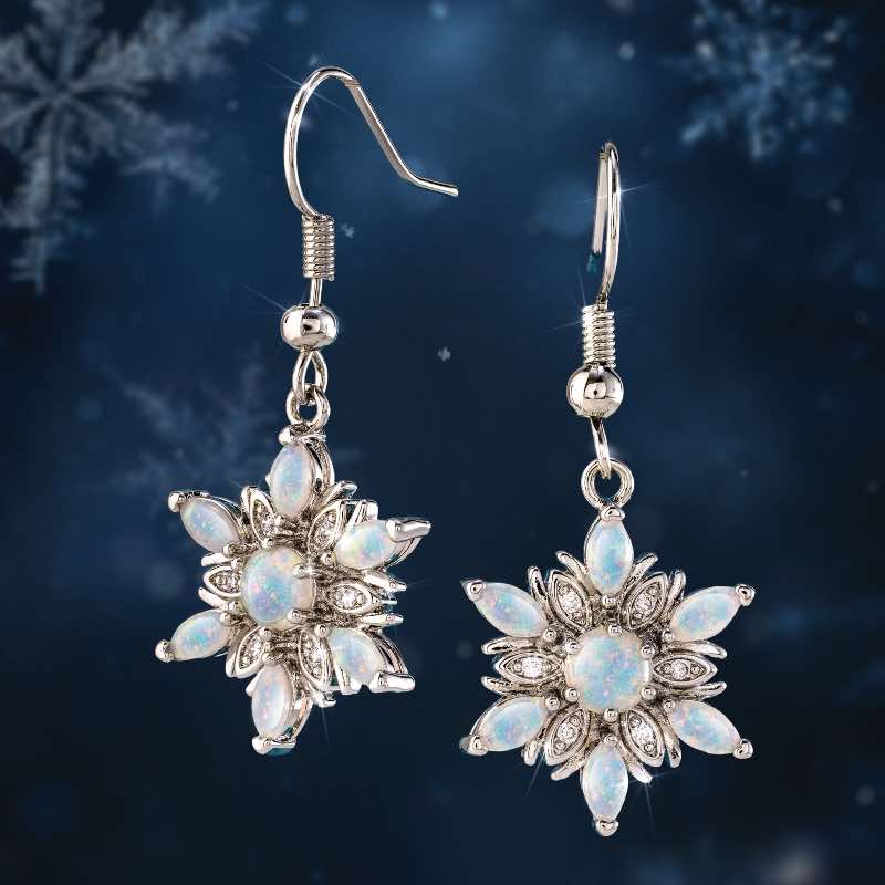 Opalescence Snowstar Earrings