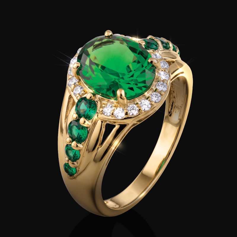 Helenite Luster Ring & Earrings