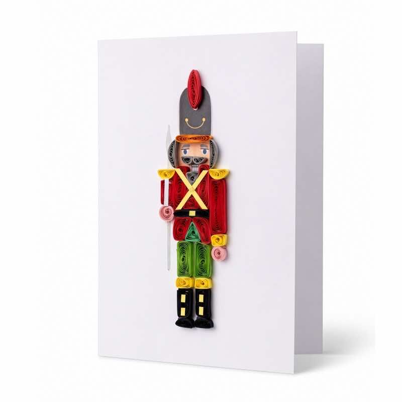 Artisan Holiday Quilling Card (Nutcracker)