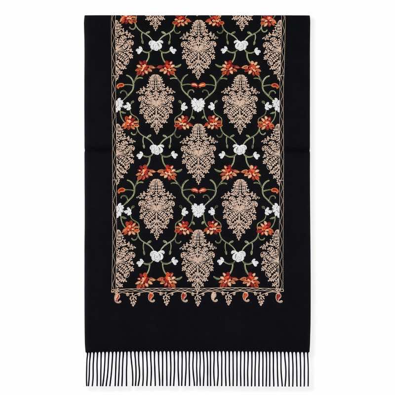 The Gallery Cashmere Shawl (Florentine Noir)