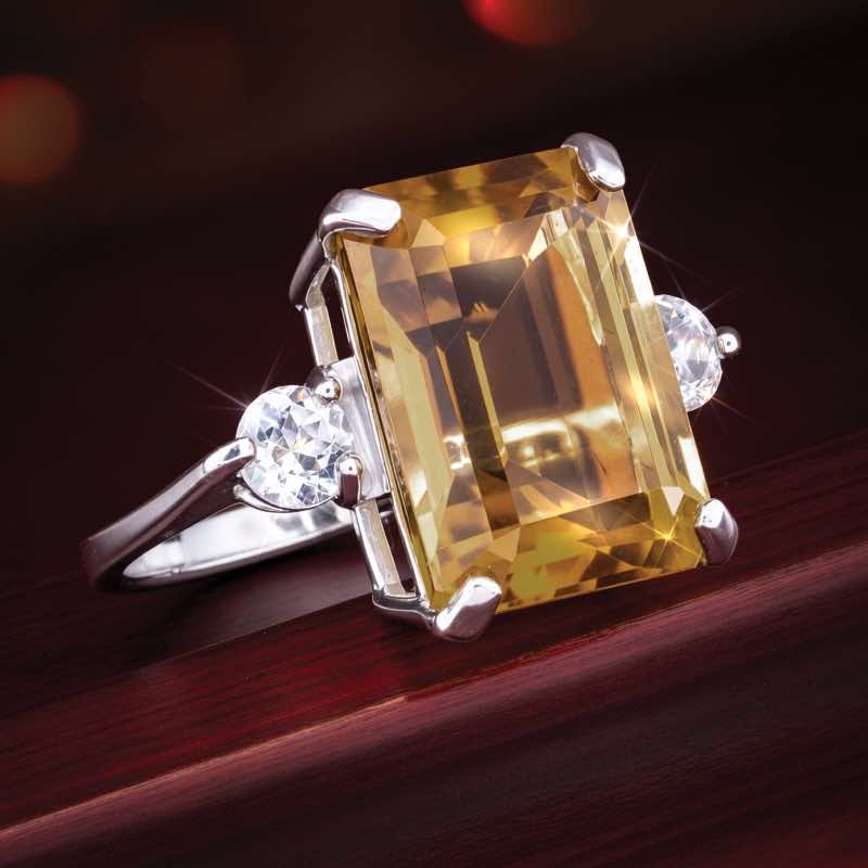 Gemstone Decadence Citrine Ring