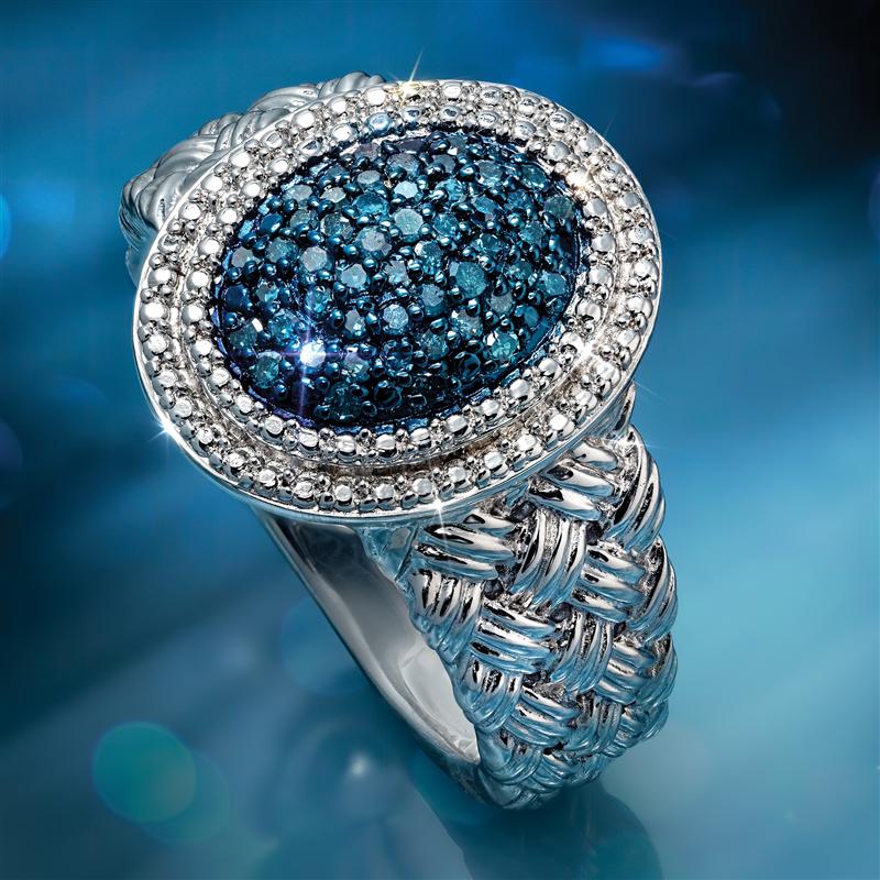 Dreamweaver Blue Diamond Ring