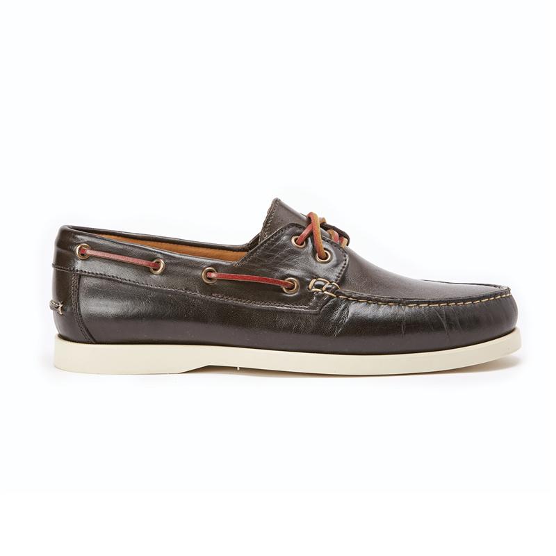 Italian-Made Portofino Deck Shoes (Dark Brown)