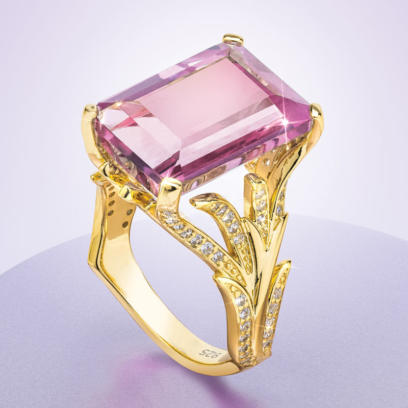 Pink Kunzite Remembrance Ring