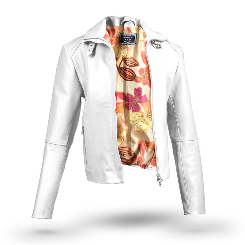Torino Leather Jacket (White)