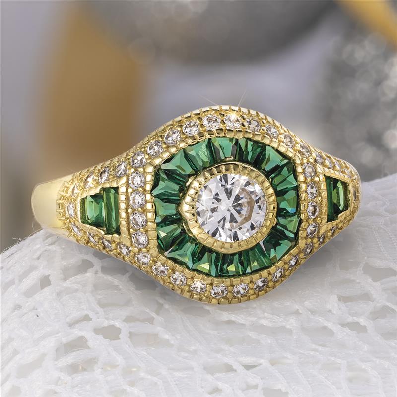 Green Spinel Ring