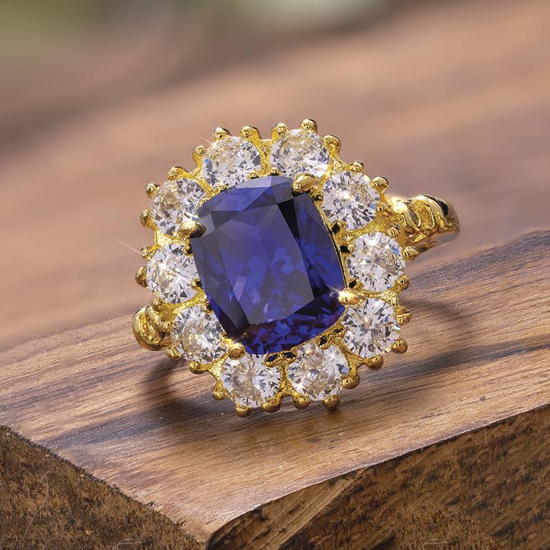 Precious Stone Lab Sapphire Ring