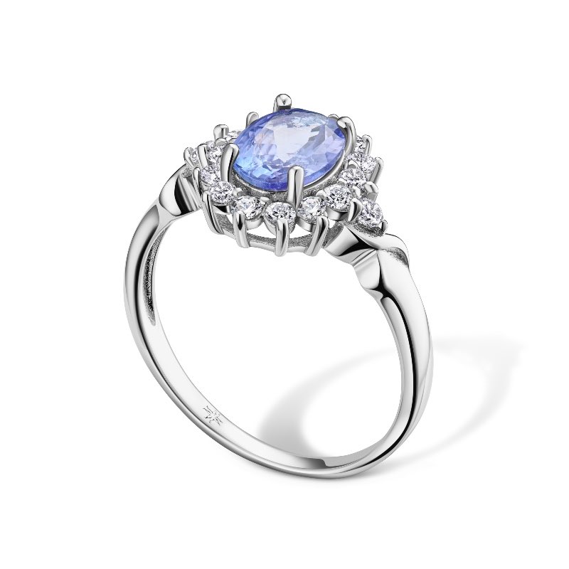 Sterling Silver Tanzanite & Topaz Ring