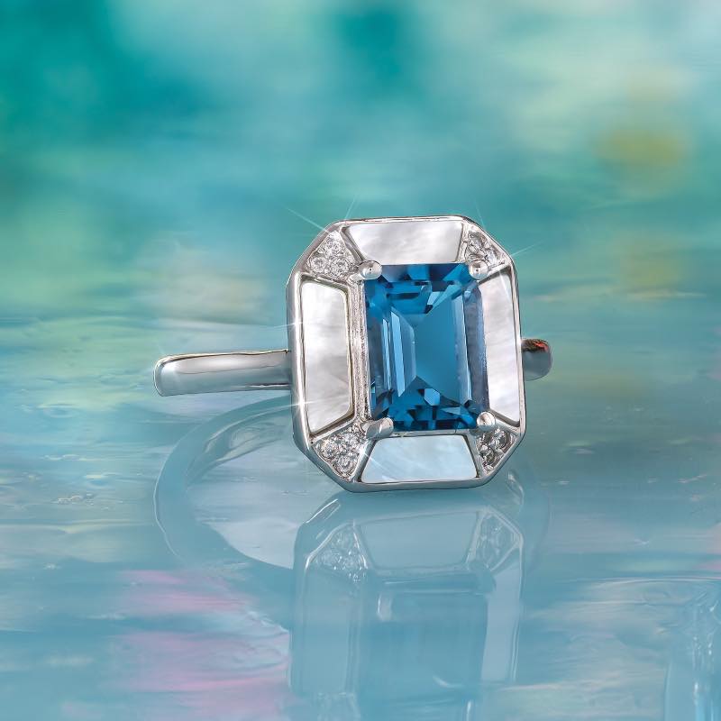 Savoy Twilight London Blue Topaz Ring