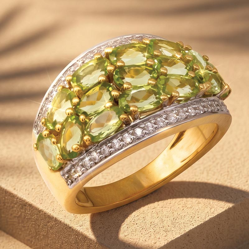 Sunfire Peridot Ring