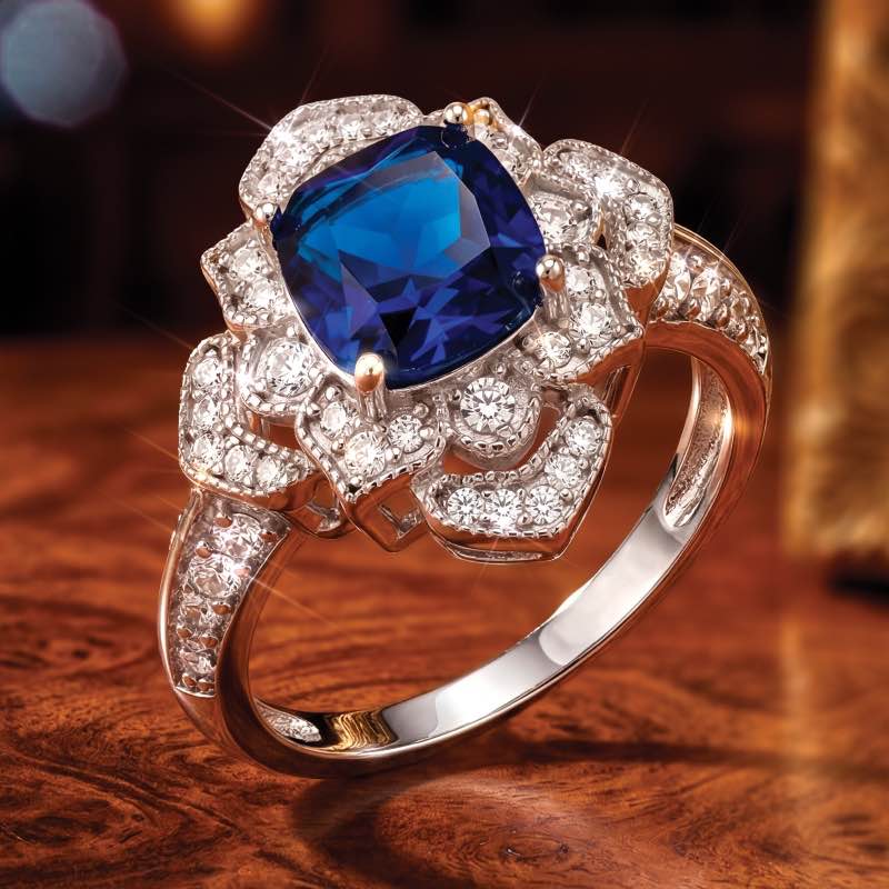 Gatsby Bloom Sapphire Ring