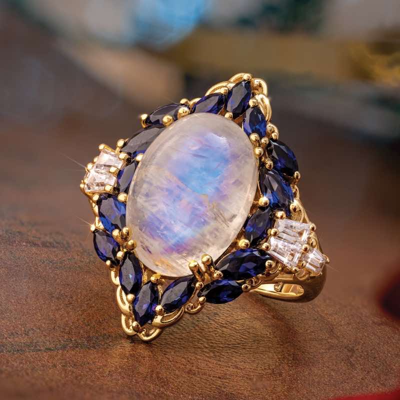 Snowlight Moonstone Ring