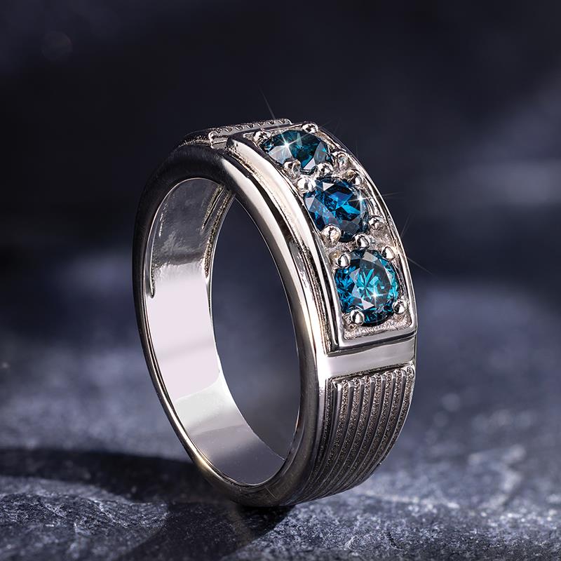 The Chairman Blue Diamond Ring