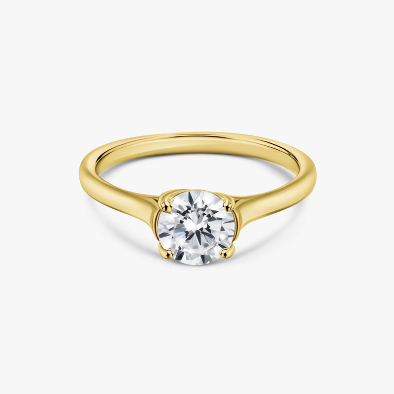New Earth Lab Diamond Solitaire Ring 1 ct (gold-finished)