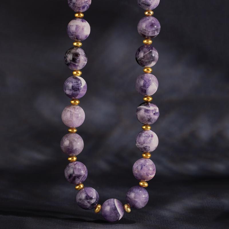 lusso amethyst necklace stauer