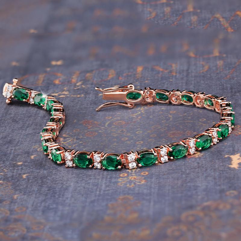 Marquise Emerald and Diamond Floral Bracelet – R&R Jewelers-hdcinema.vn