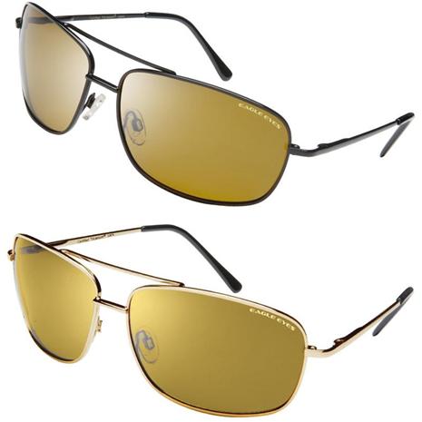 Eagle Eyes Navigator Black Sunglasses & Navigator Gold Sunglasses