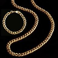 14K Italian Gold Grumetta Necklace and Bracelet