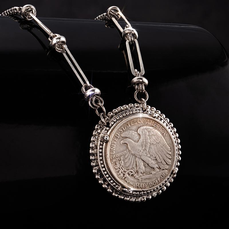 Wings of an Eagle Coin Necklace