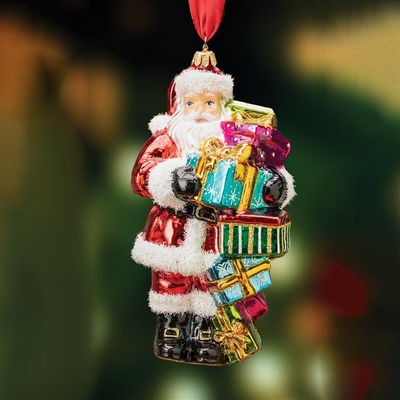 Holiday Magic Santa Ornament