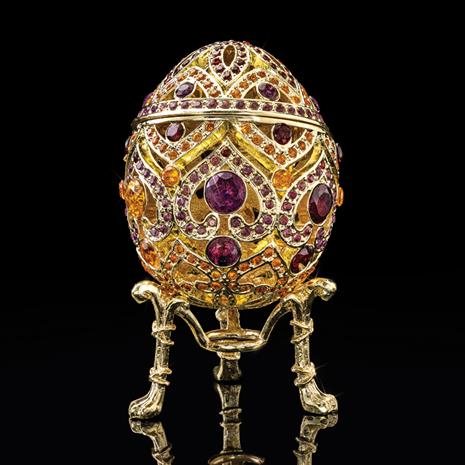 Genuine Gemstone Bejeweled Egg