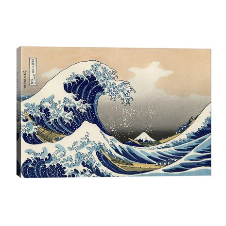 Hokusai's "The Great Wave" Gallery Wrapped Canvas