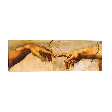 Michelangelo's "The Creation of Adam" Gallery Wrap Canvas