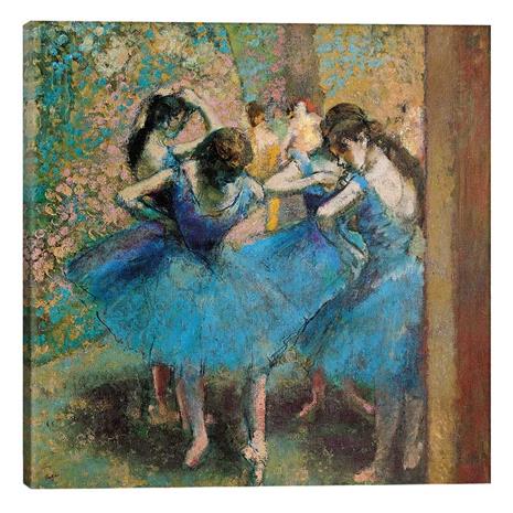 Degas's "Dancers in Blue" Gallery Wrapped Canvas