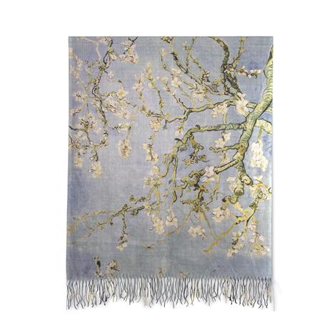 Van Gogh's Almond Branches in Bloom Cashmere Shawl