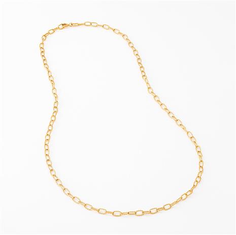 Gold-Finished Sterling Silver Chain (20")