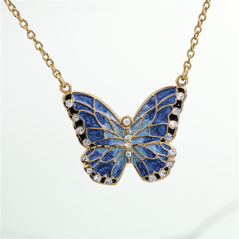 Flying Flower Butterfly Necklace