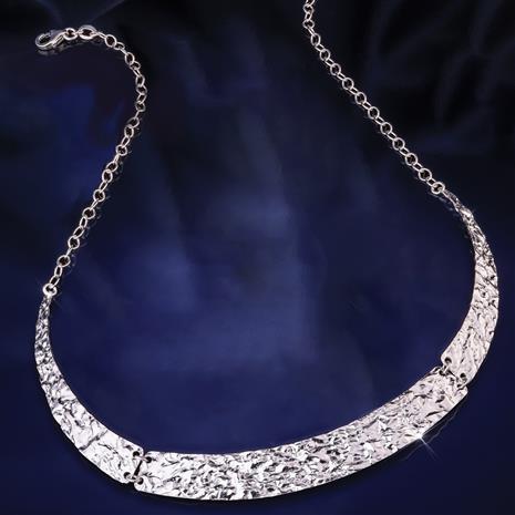 Athenian Hammered Metal Necklace