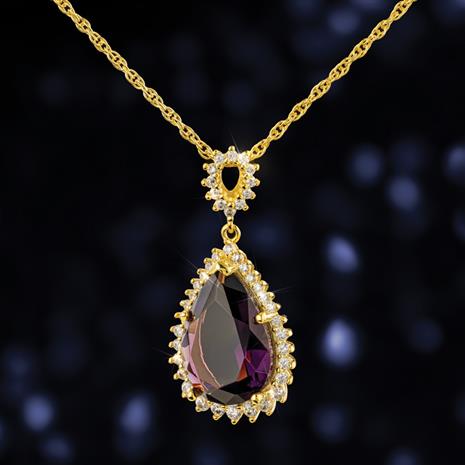 Purple Helenite Necklace