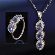 African Violet Ring & Necklace