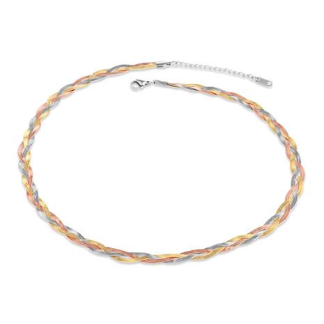 Tri-Color Stainless Steel Necklace