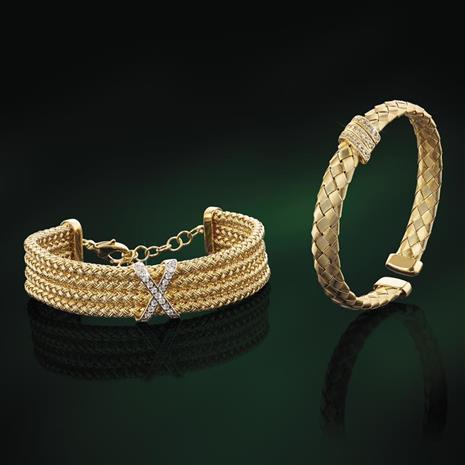 Women's Italian Fantasia Bracelets - Set of Both
