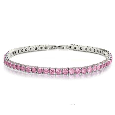 DiamondAura Tennis Bracelet (pink)