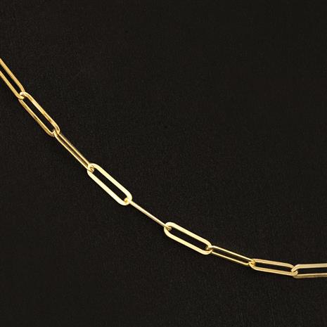 Italia d'Oro Paperclip Chain  (18"+2")