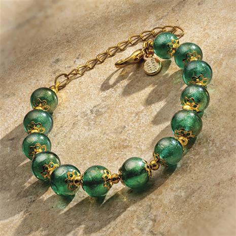Garden Green Murano Bracelet