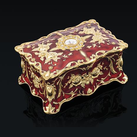 Imperial Rose Jewelry Box (Red)