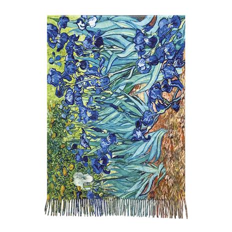 Van Gogh's Irises Cashmere Shawl