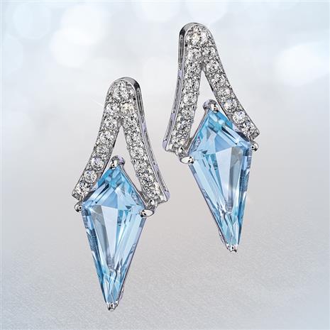 Blue Deco Kite Earrings