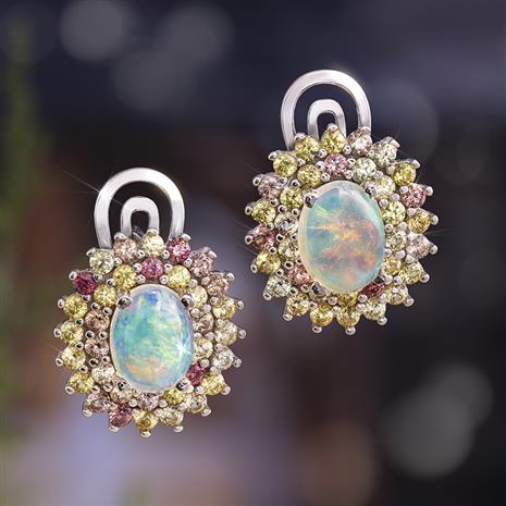 Rainbow Opal Earrings