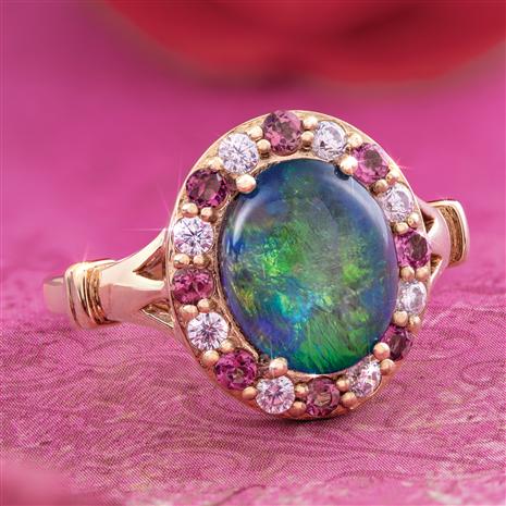 Rainbows & Roses Opal Ring